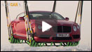 Bentley V8 Continental flies above Munich